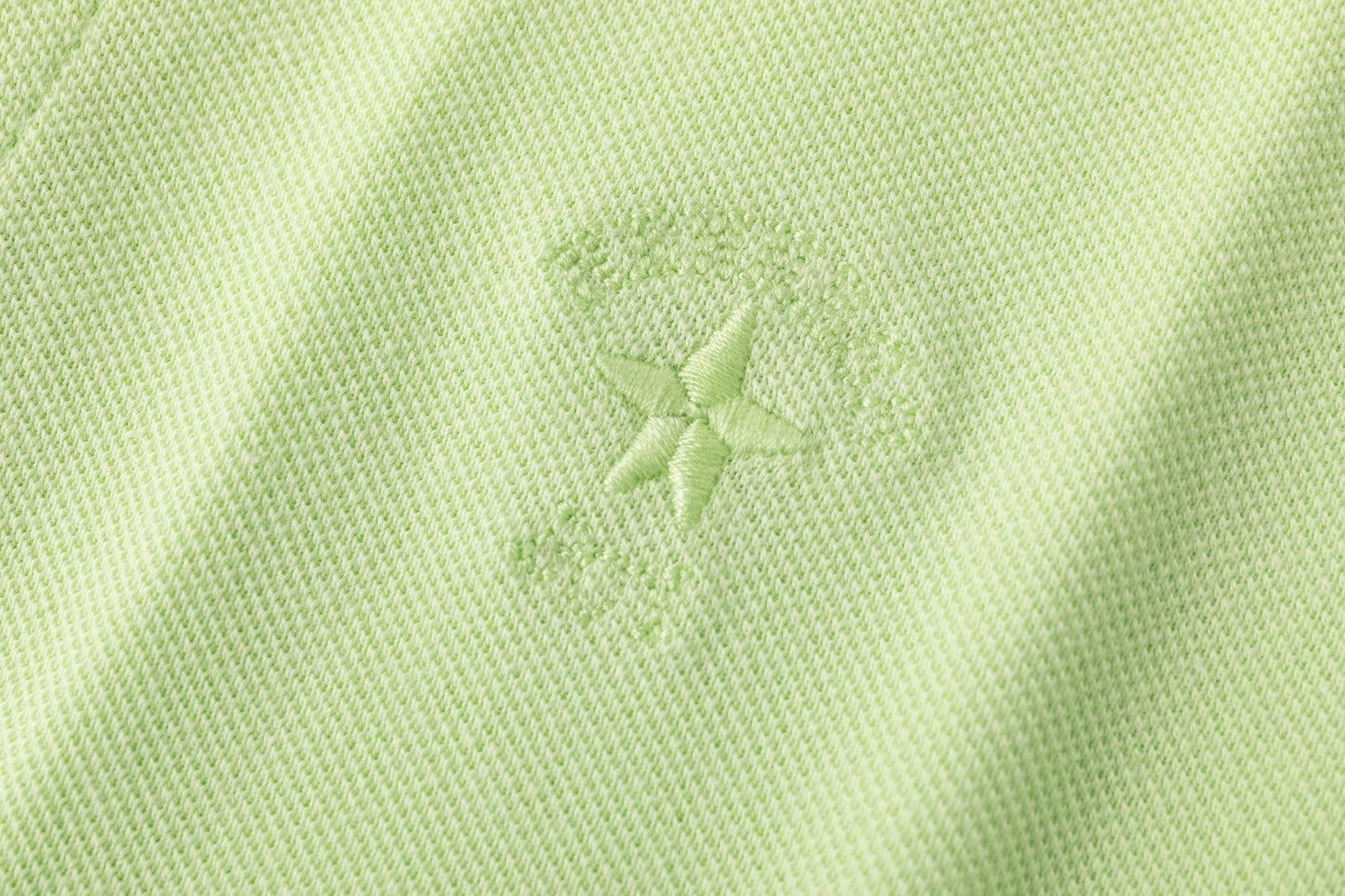 Lichtgroen Korte Mouwen Polo 100% Katoen