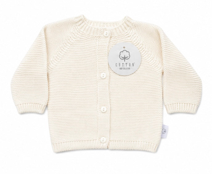 Gebreid vestje newborn beige