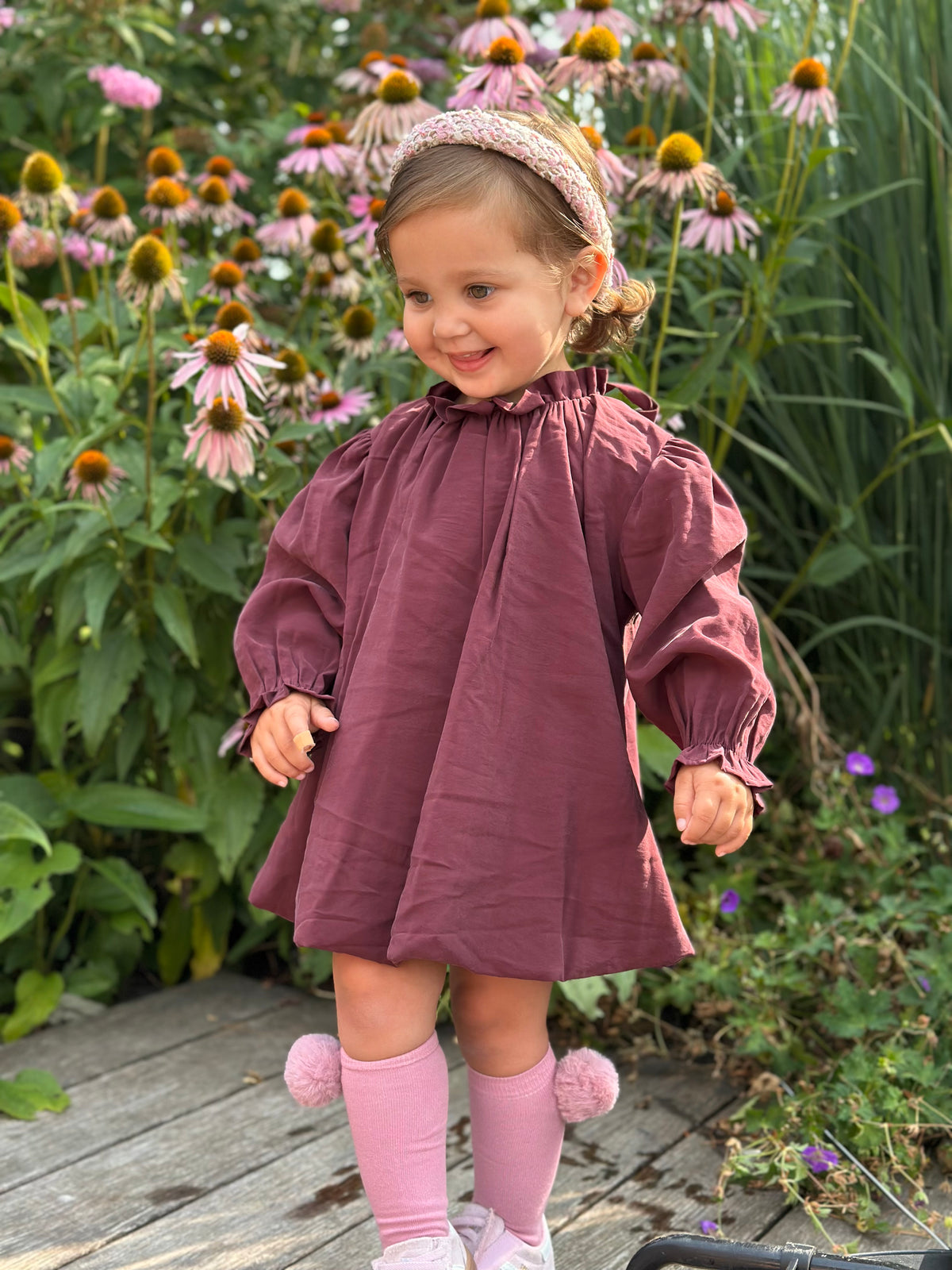 Jurk ballon Bordeaux