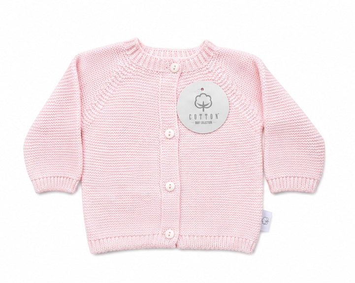 Gebreid vestje newborn roze