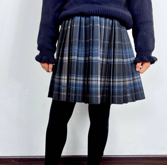 Geruite plooirok in schoolmeisjesstijl voor meisjes: Blauw