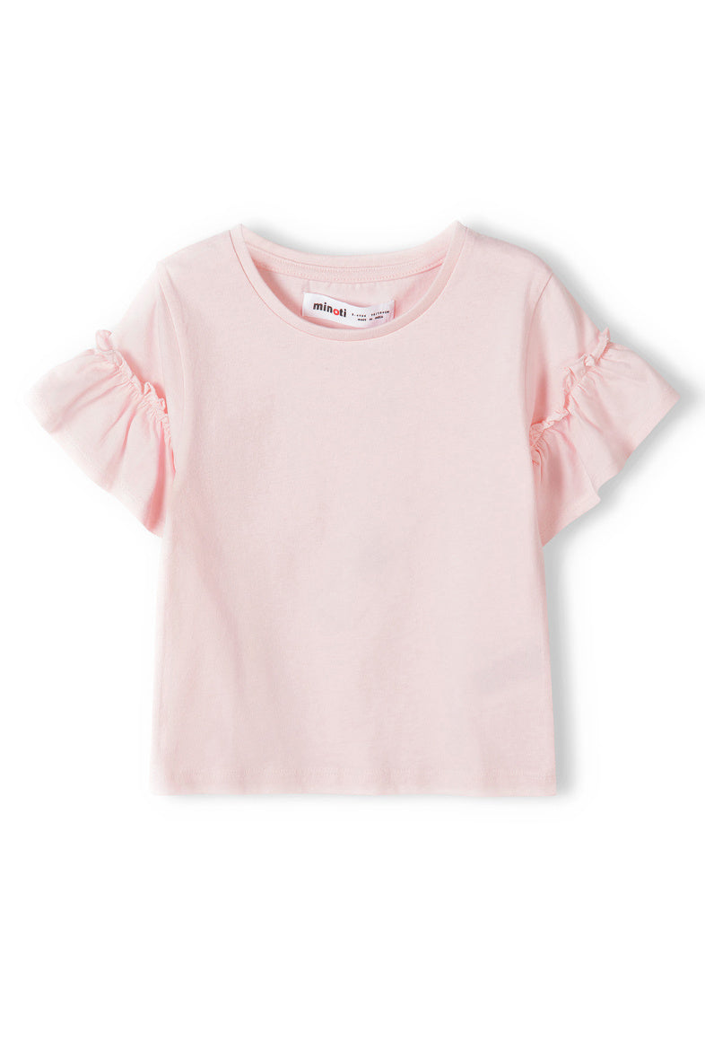 Shirt met pofmouw roze