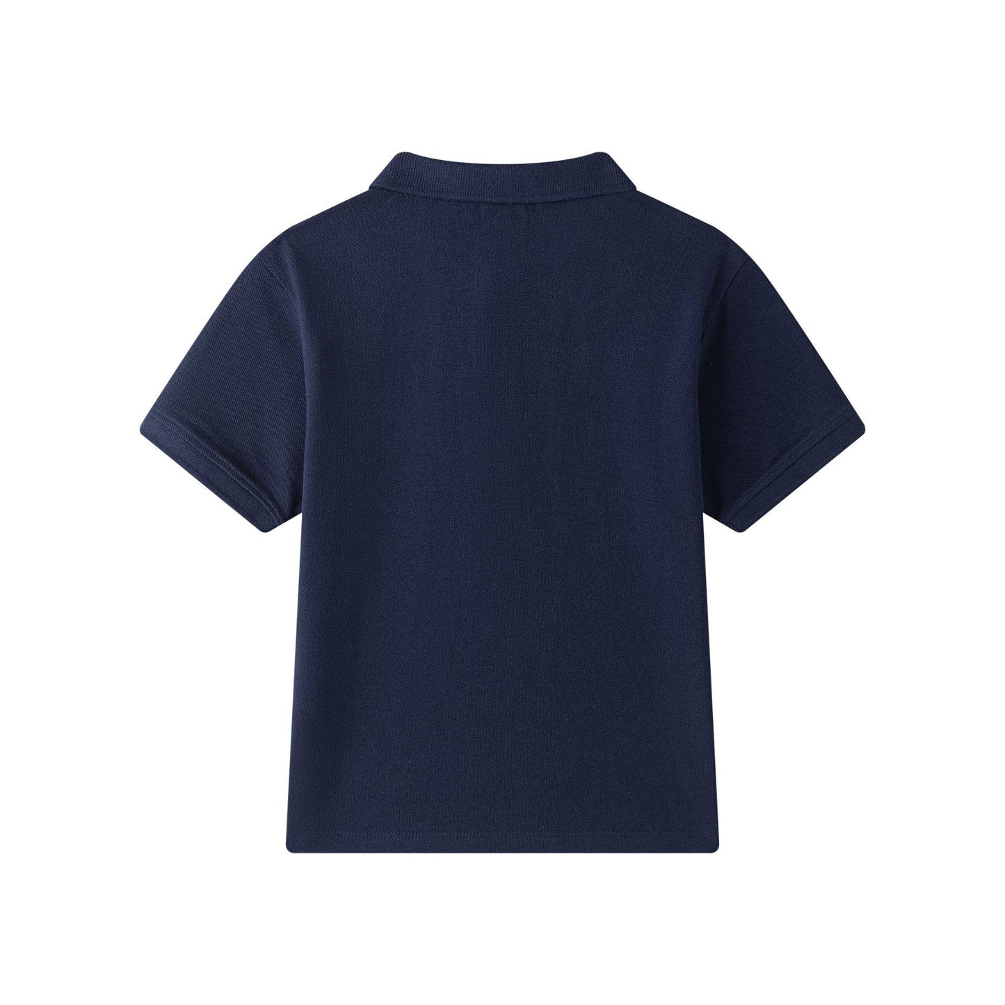 Korte Mouwen Polo donkerblauw 100% Katoen