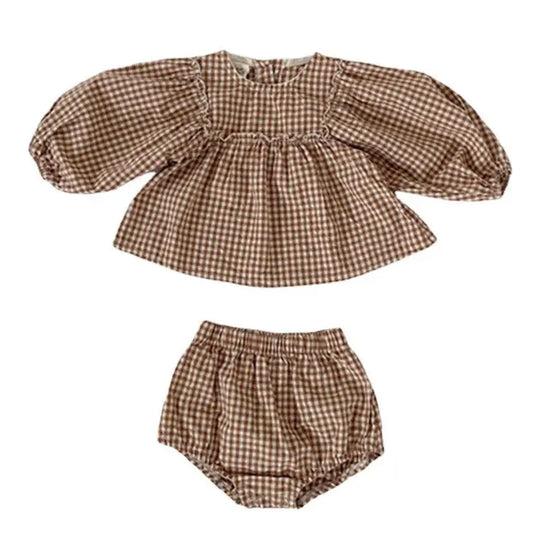 Annie & Charles® jurk met broekje bruin