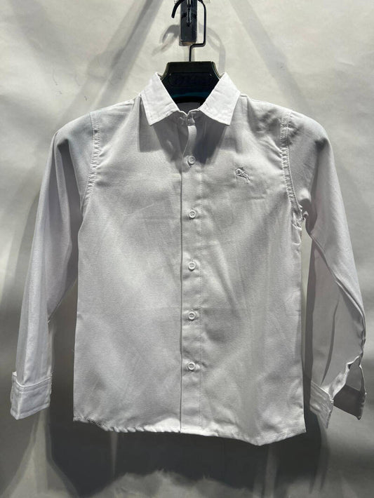 Witte blouse met kraag 55726