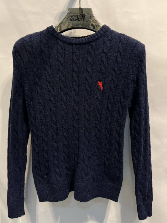 Kabeltrui jongens blauw
