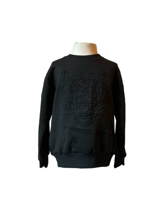Zwarte sweater met leeuw